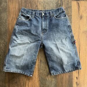 U.S. Polo Assn. Men’s Denim Carpenter Shorts Size 33 – Blue Jean Cargo Workwear